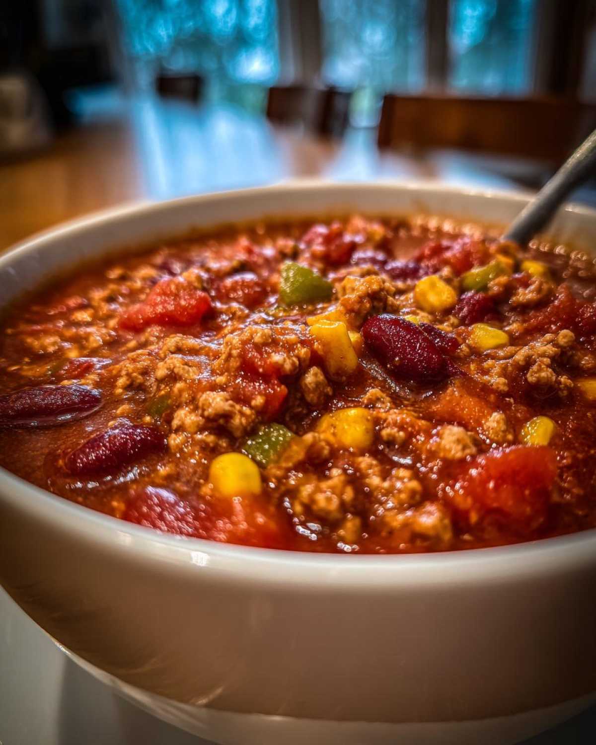 Slow Cooker Turkey Chili - detail 1