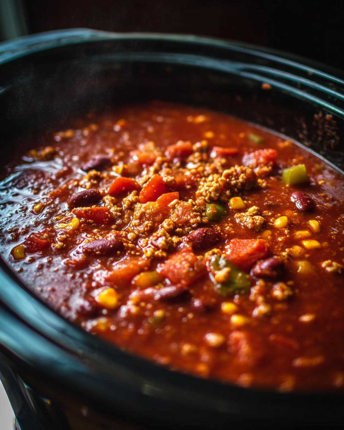Slow Cooker Turkey Chili - detail 3
