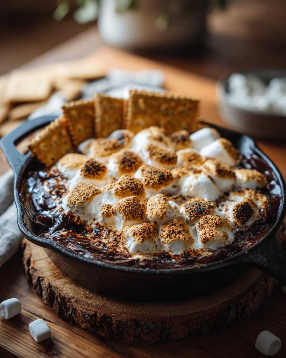 S’mores Dip in a Skillet - detail 1