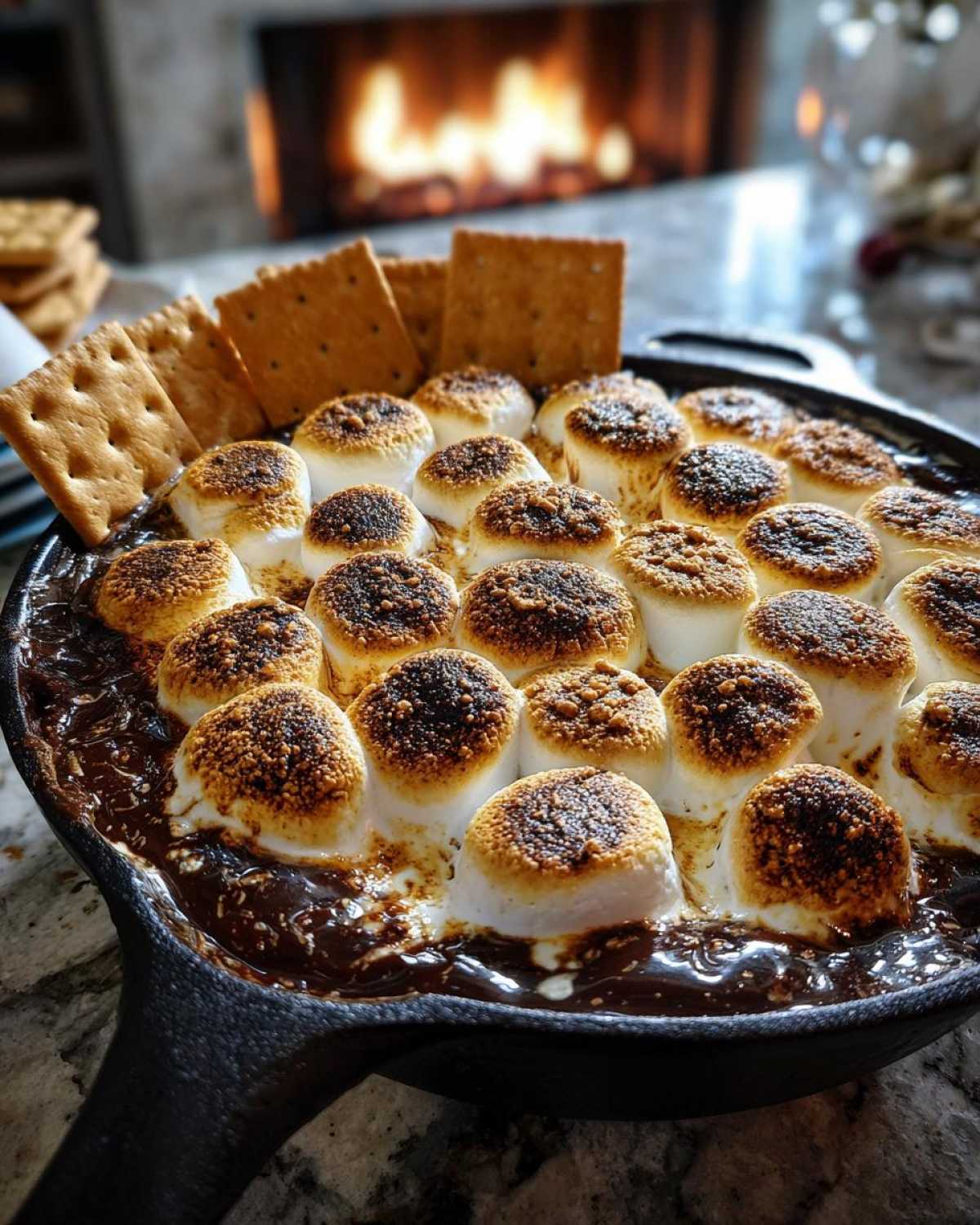 S’mores Dip in a Skillet - detail 2