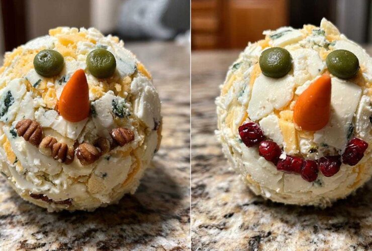 Snowman Cheese Ball