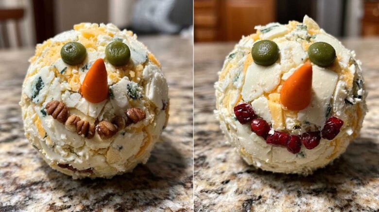 Snowman Cheese Ball