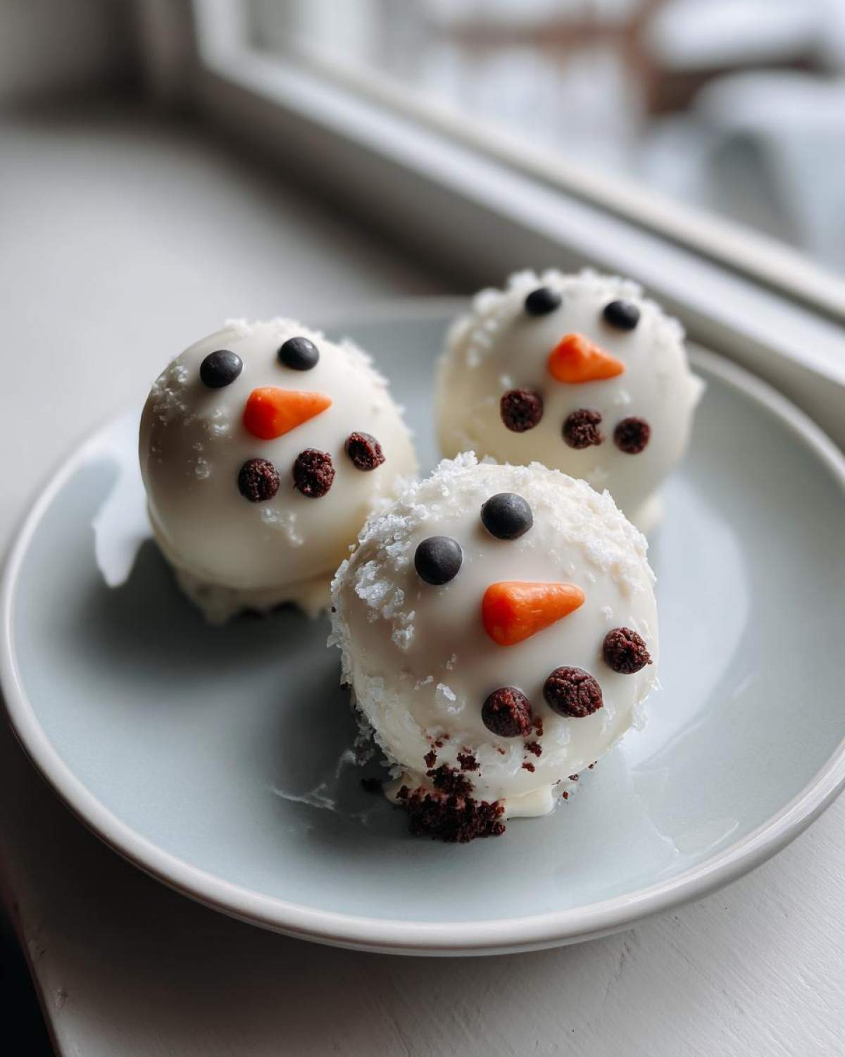 Snowman Oreo Truffles - detail 1
