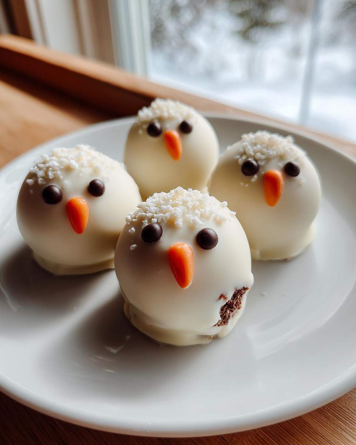 Snowman Oreo Truffles - detail 3