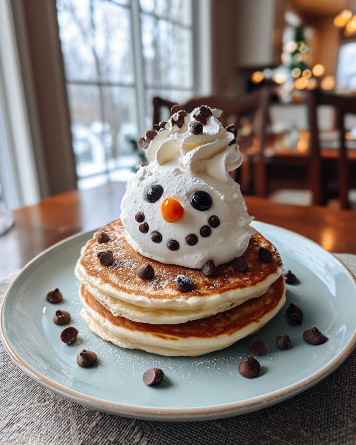 Snowman Pancakes - detail 2