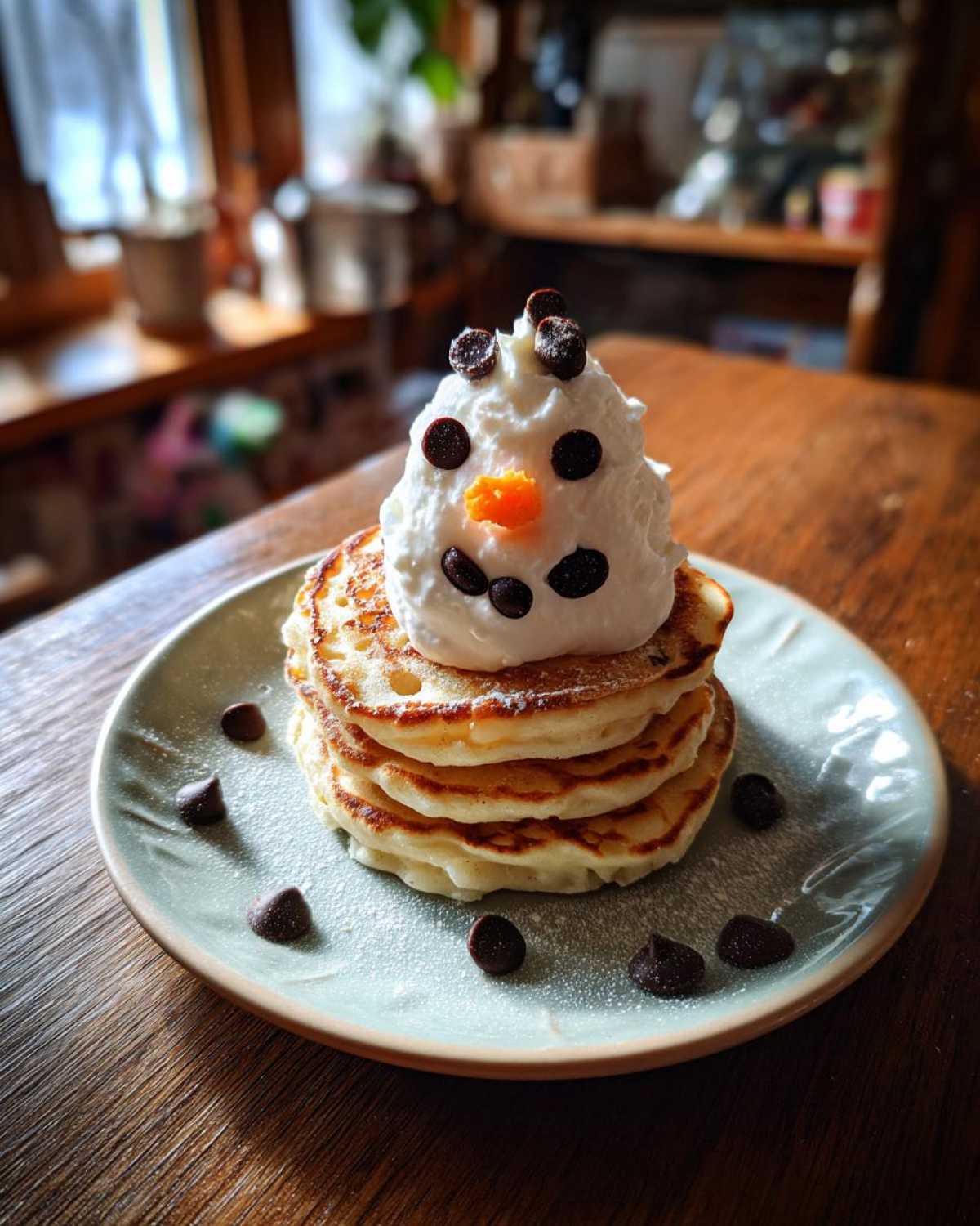 Snowman Pancakes - detail 1