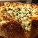 Spinach Artichoke Dip Bread Bowl