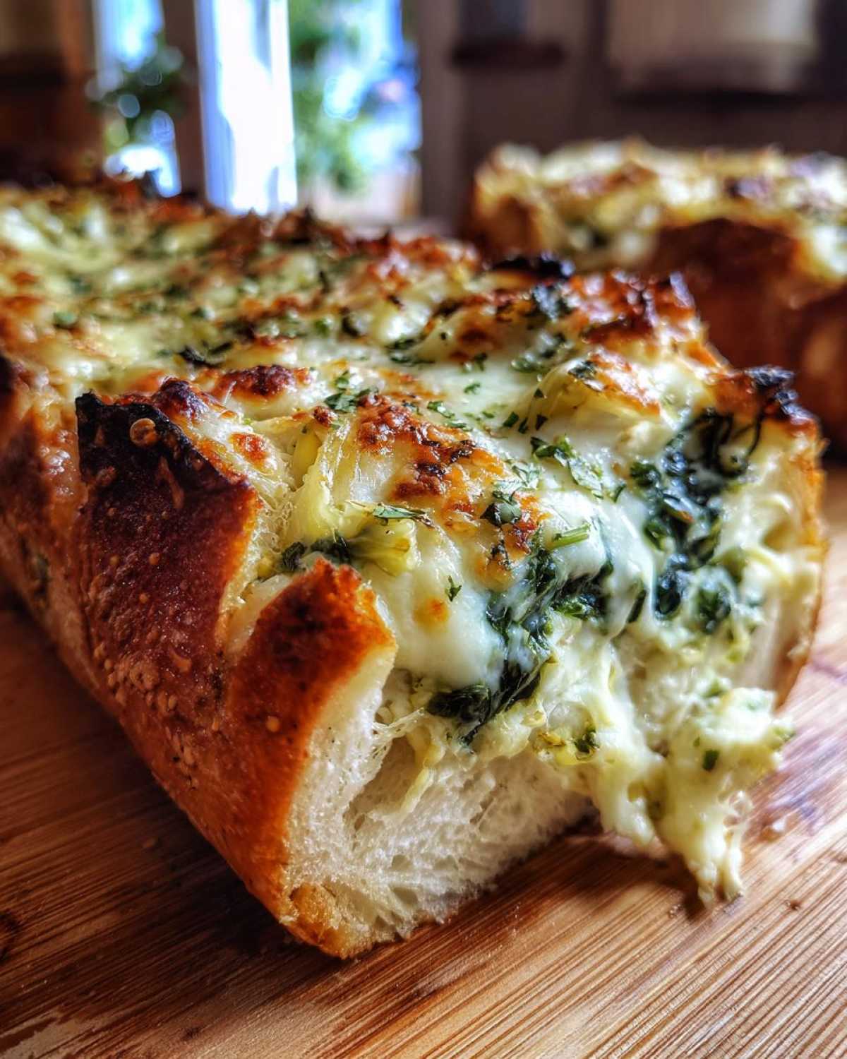 Spinach Artichoke Dip Stuffed Bread - detail 1