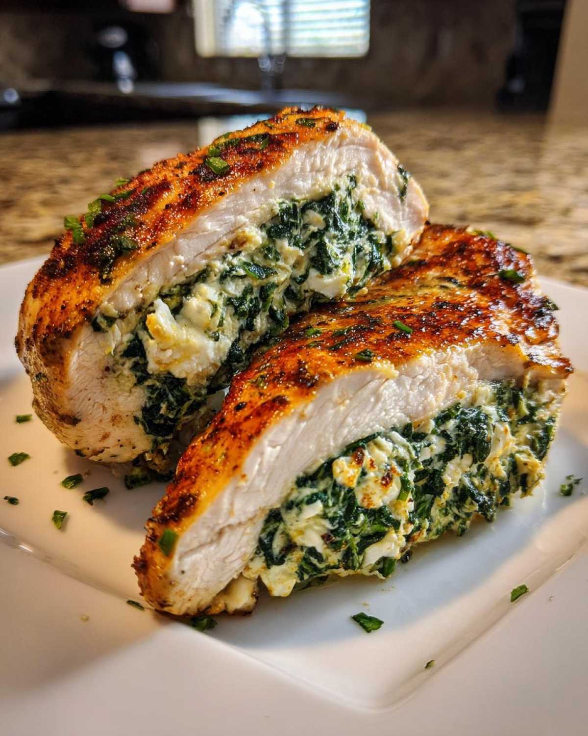 Spinach Feta Stuffed Chicken - detail 3