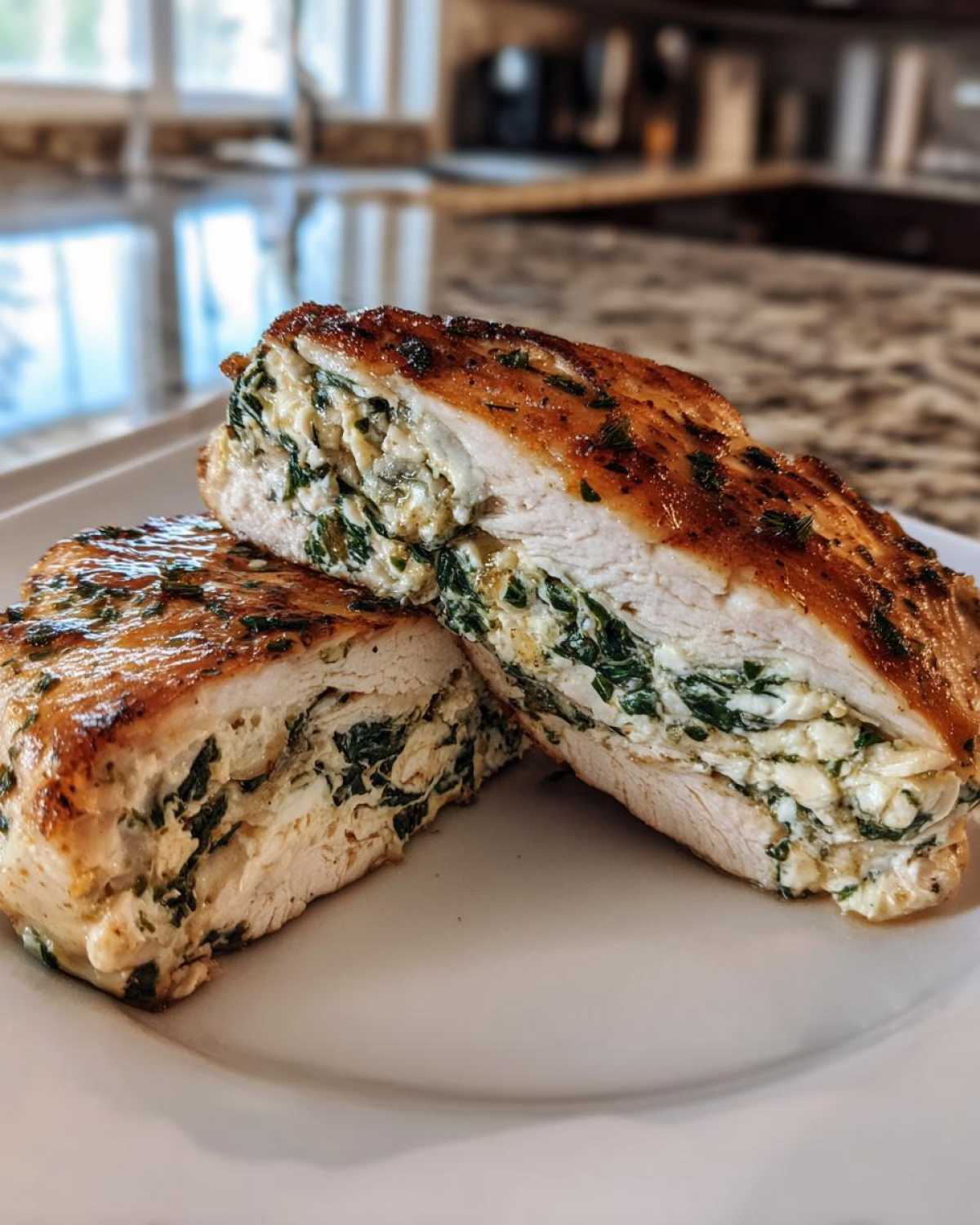 Spinach Feta Stuffed Chicken - detail 4