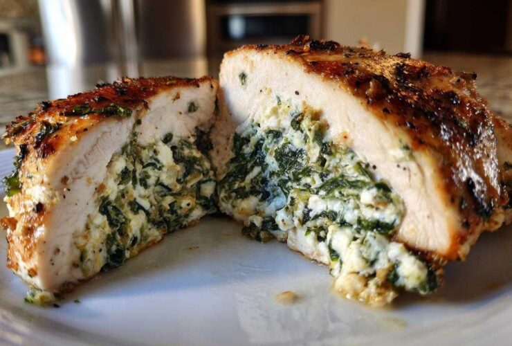 Spinach Feta Stuffed Chicken