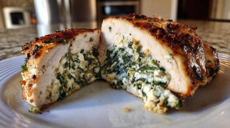 Spinach Feta Stuffed Chicken