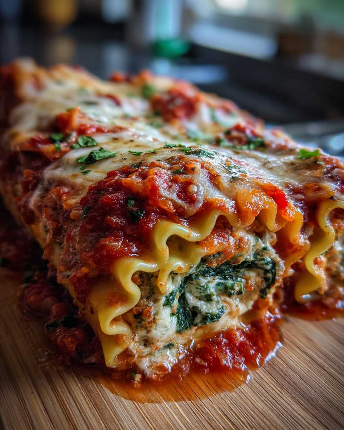 Spinach Lasagna Roll-Ups - detail 1