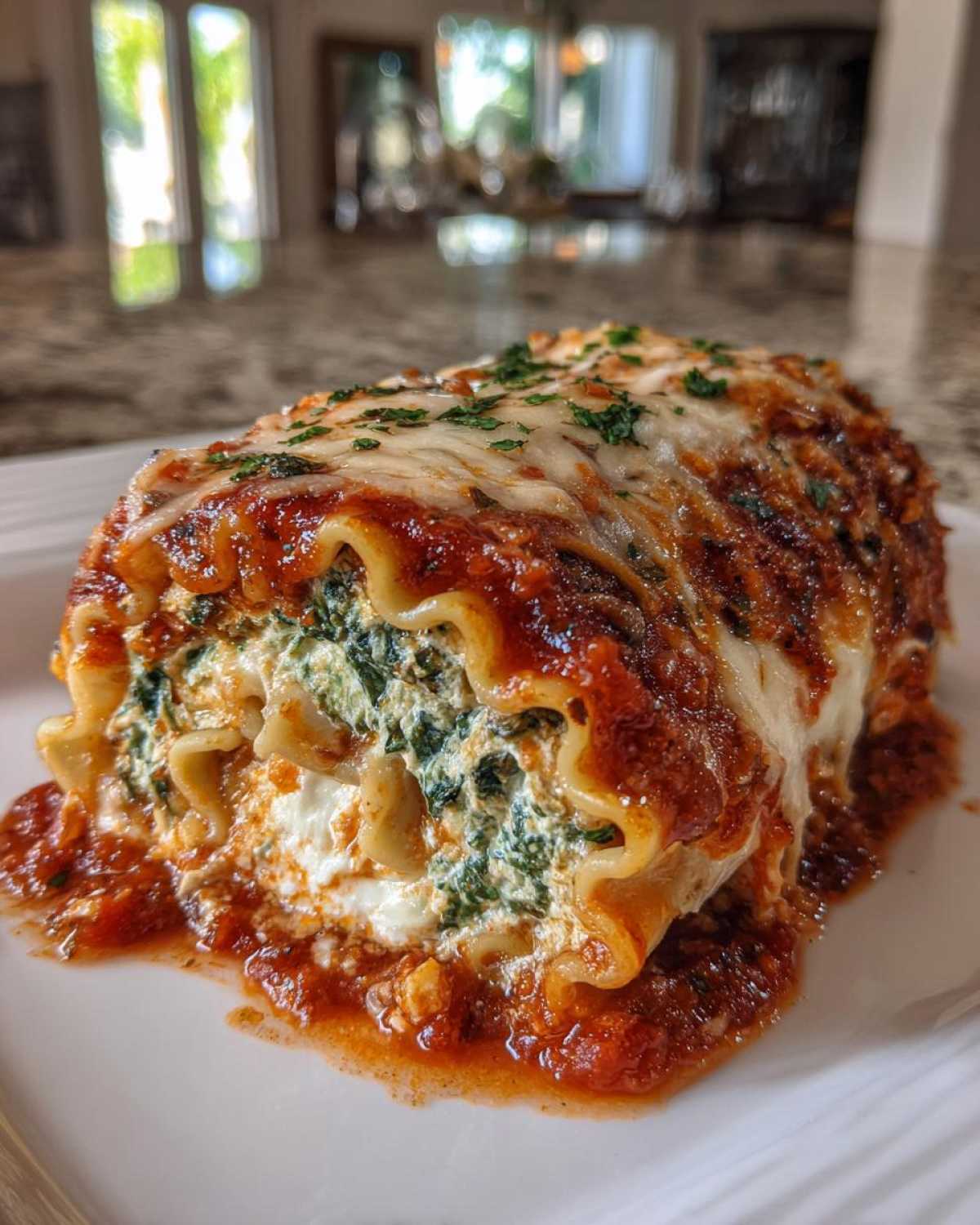 Spinach Lasagna Roll-Ups - detail 2