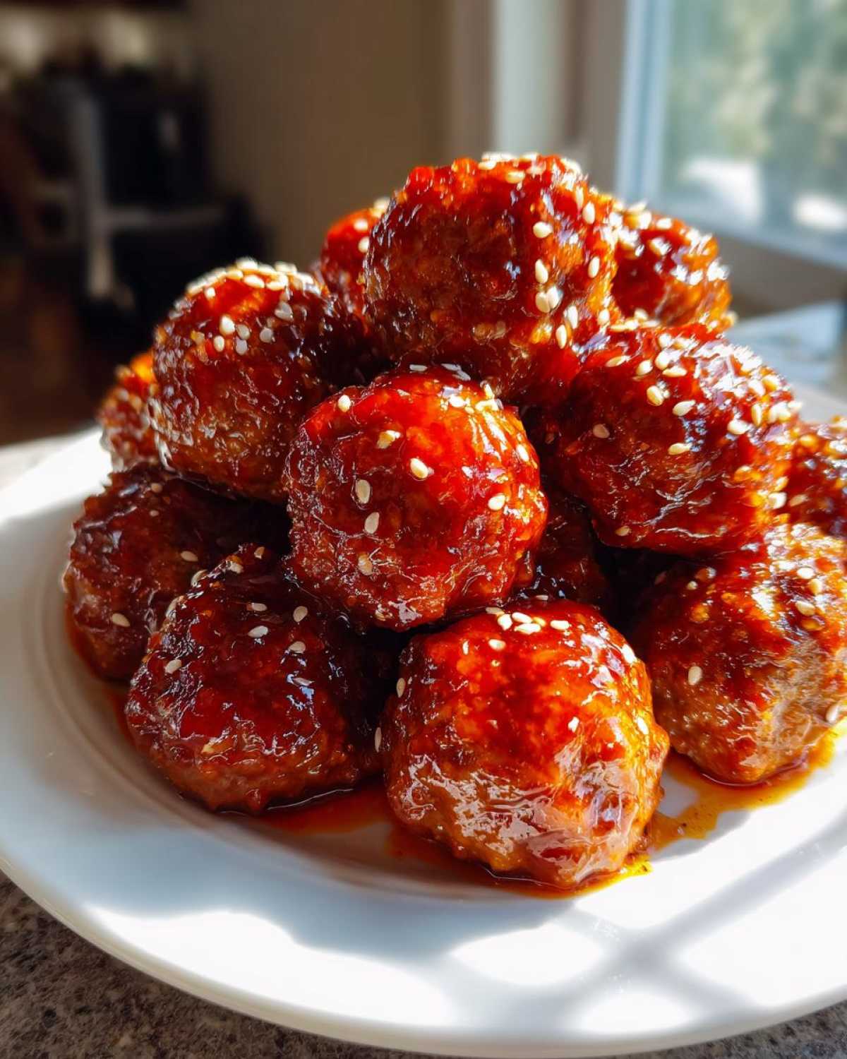 Sweet Chili Glazed Cocktail Meatballs - detail 3