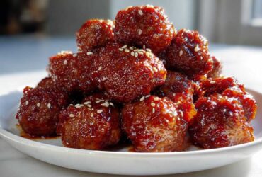 Sweet Chili Glazed Cocktail Meatballs