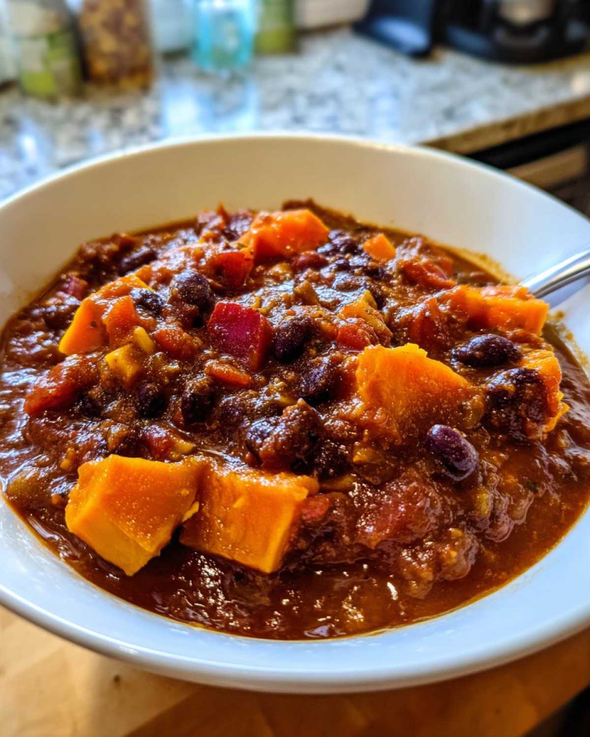 Sweet Potato Black Bean Chili - detail 2