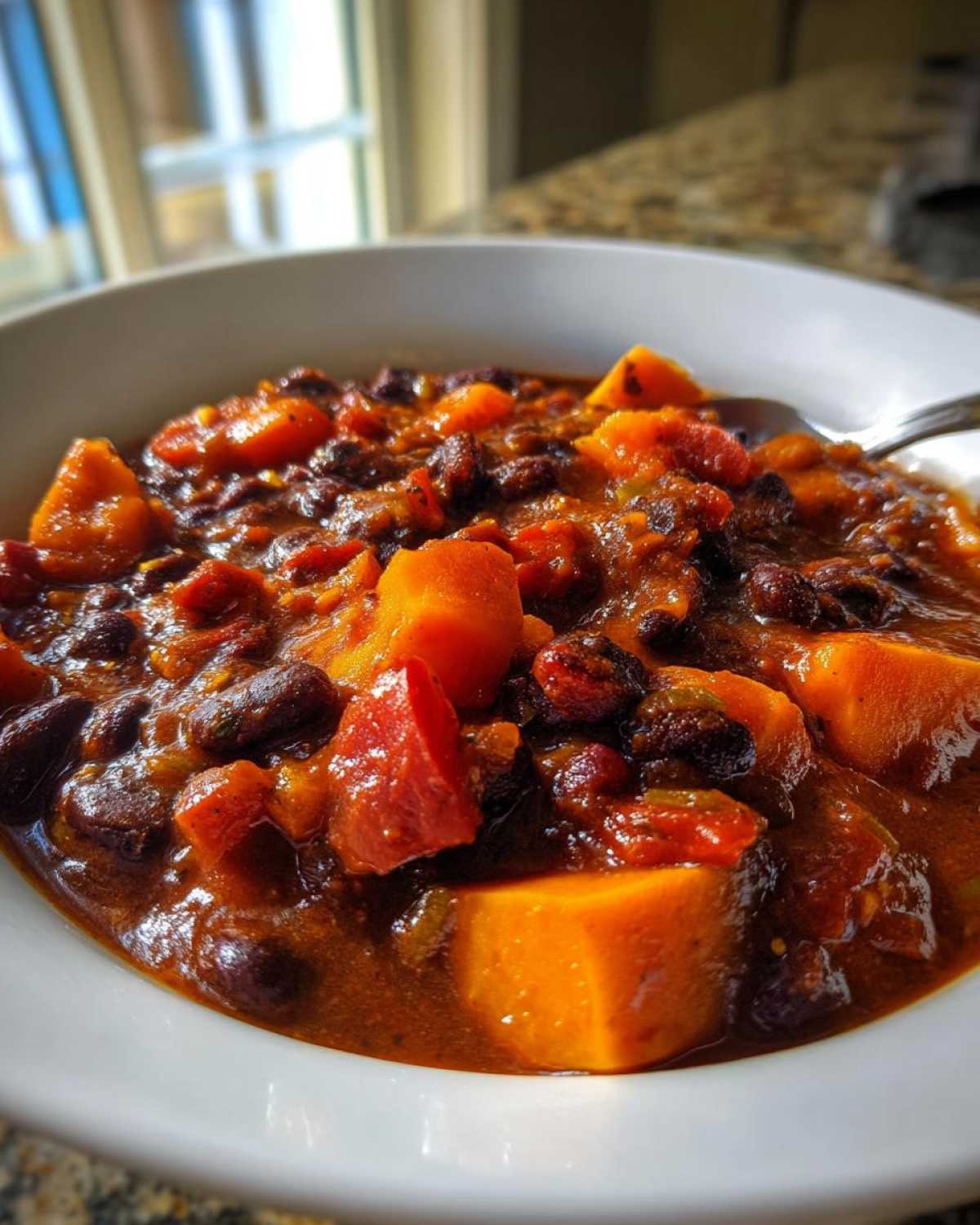 Sweet Potato Black Bean Chili - detail 3