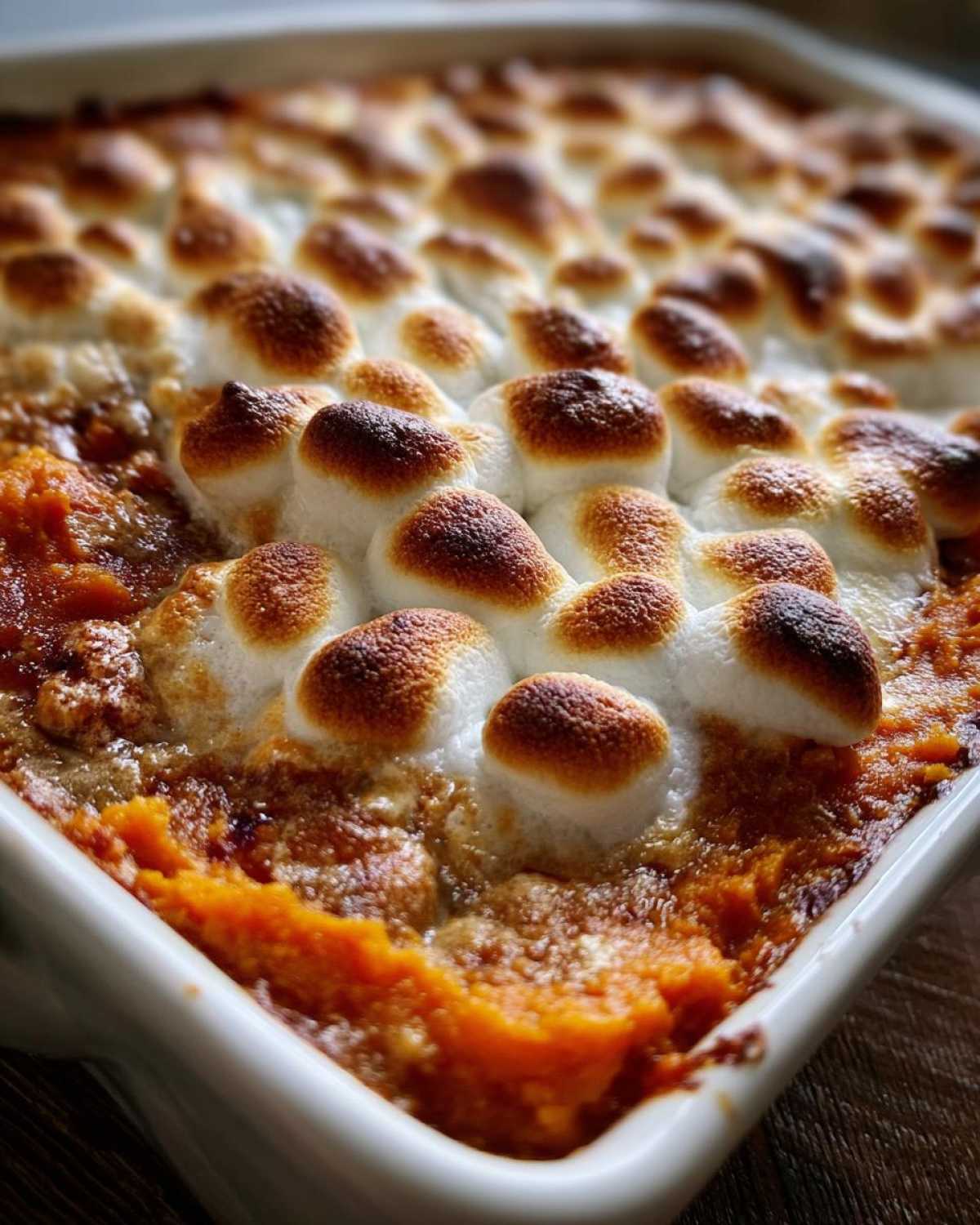 Sweet Potato Casserole with Marshmallows - detail 2