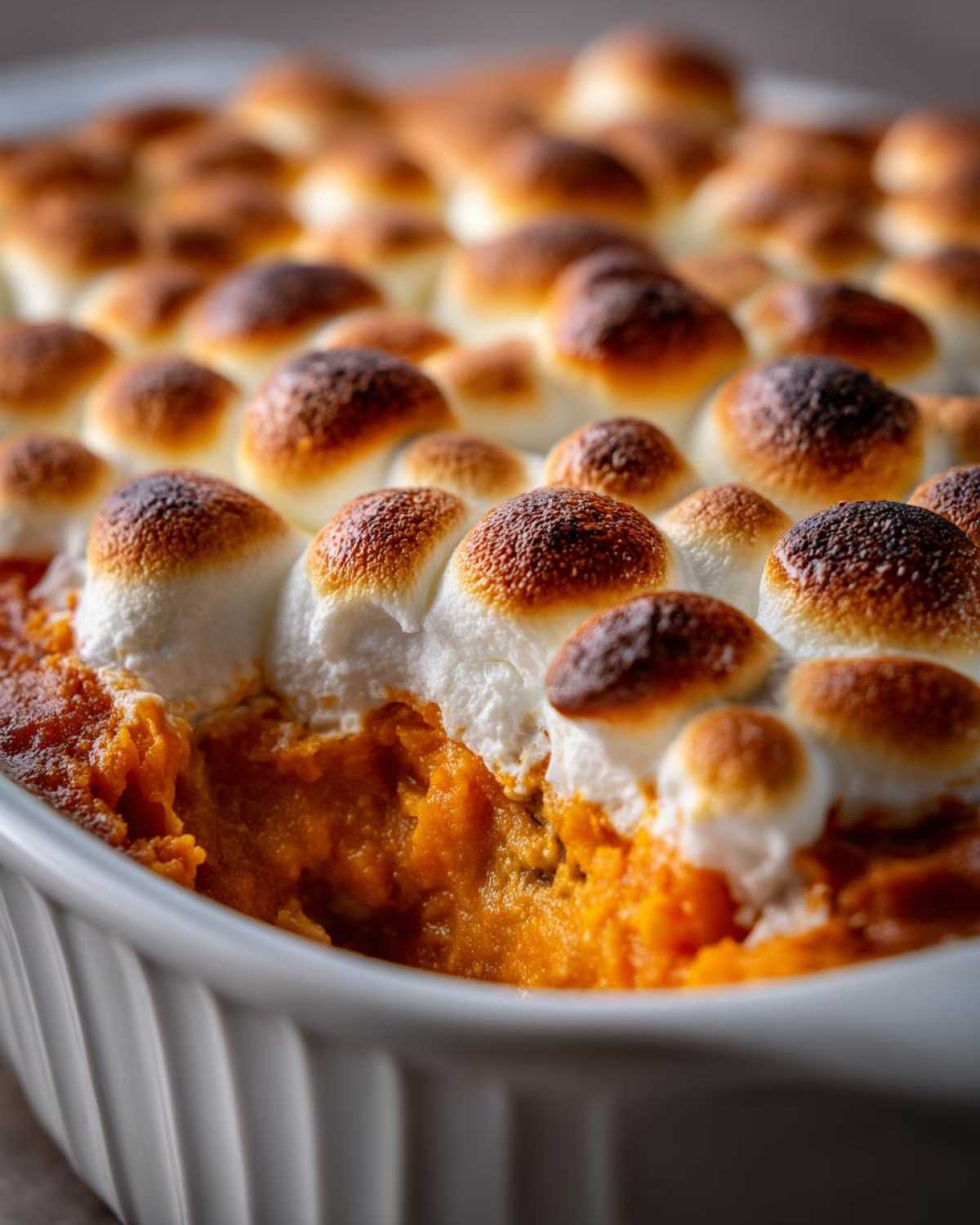 Sweet Potato Casserole with Marshmallows - detail 3