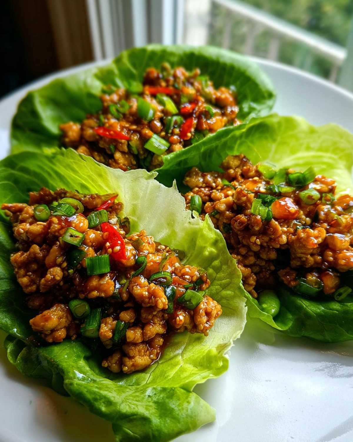 Teriyaki Chicken Lettuce Wraps - detail 1