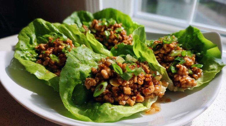 Teriyaki Chicken Lettuce Wraps