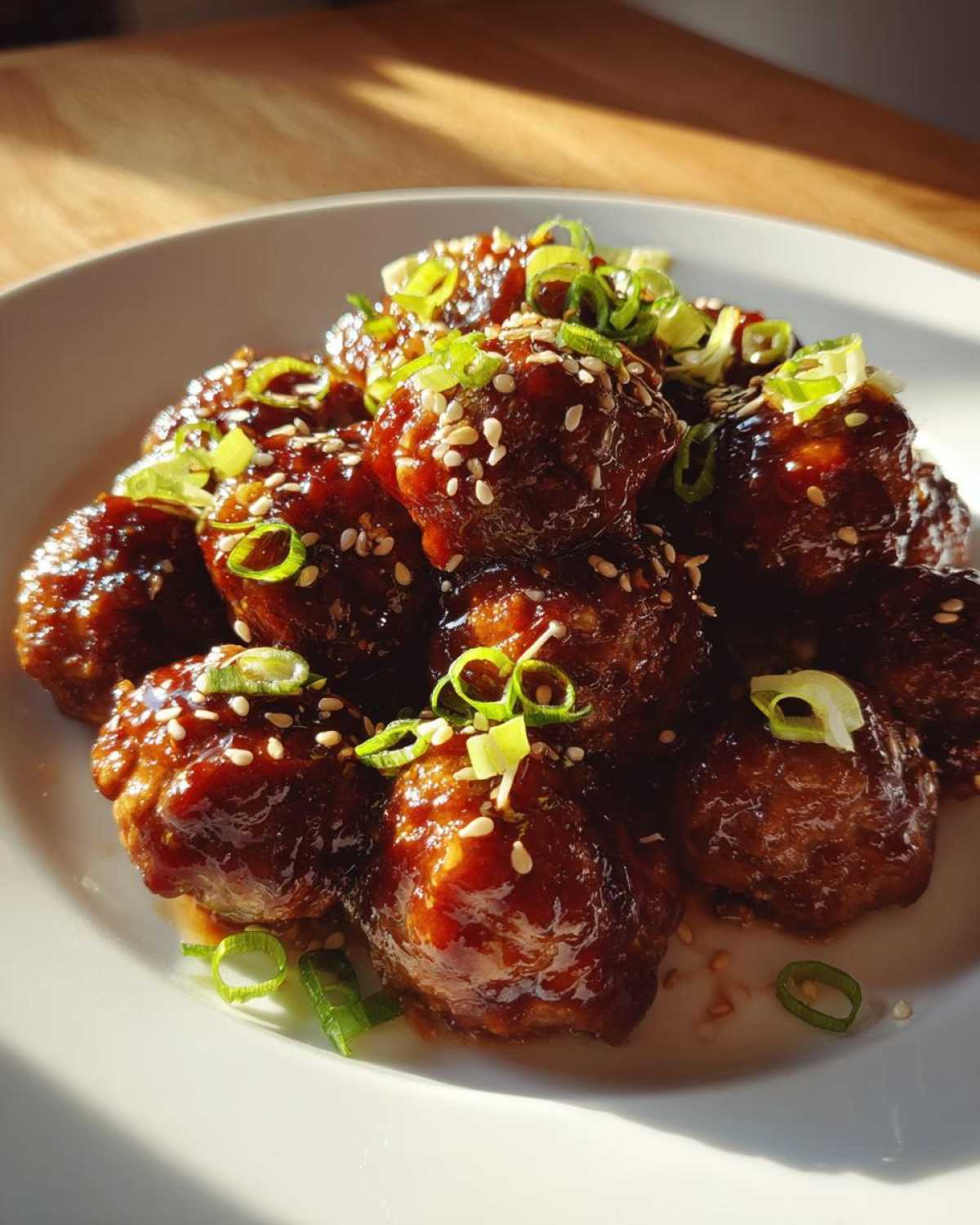 Teriyaki Glazed Meatballs - detail 1