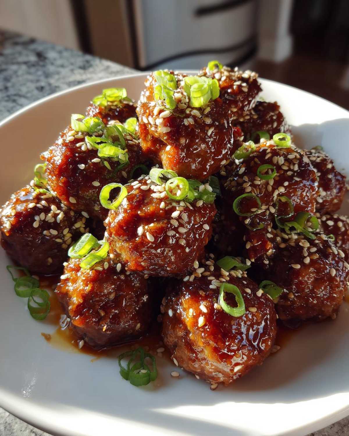 Teriyaki Glazed Meatballs - detail 3