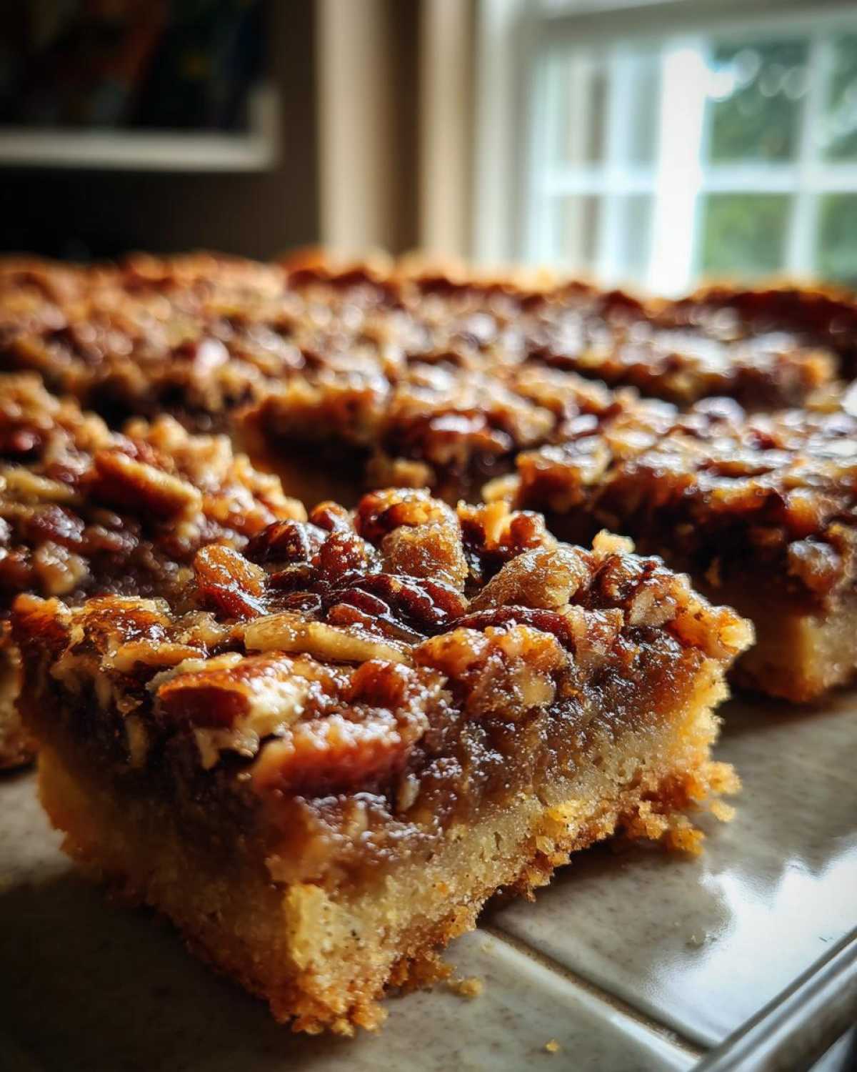 Toffee Pecan Pie Bars - detail 1