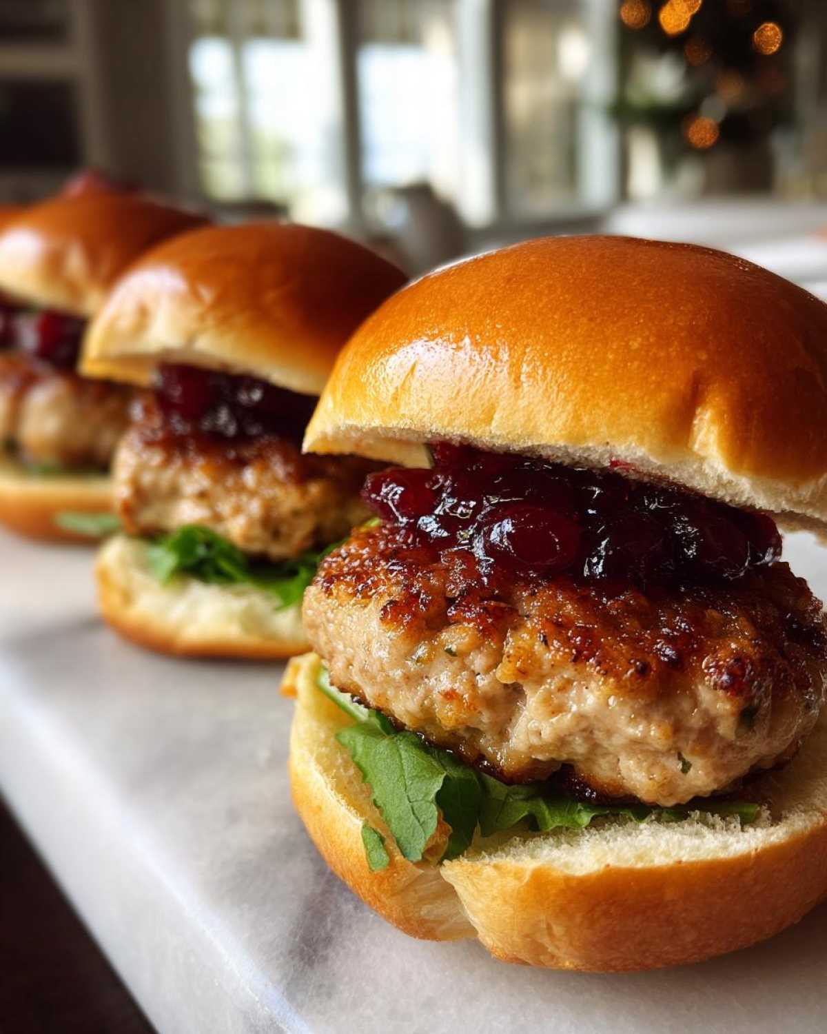 Turkey Cranberry Sliders - detail 1