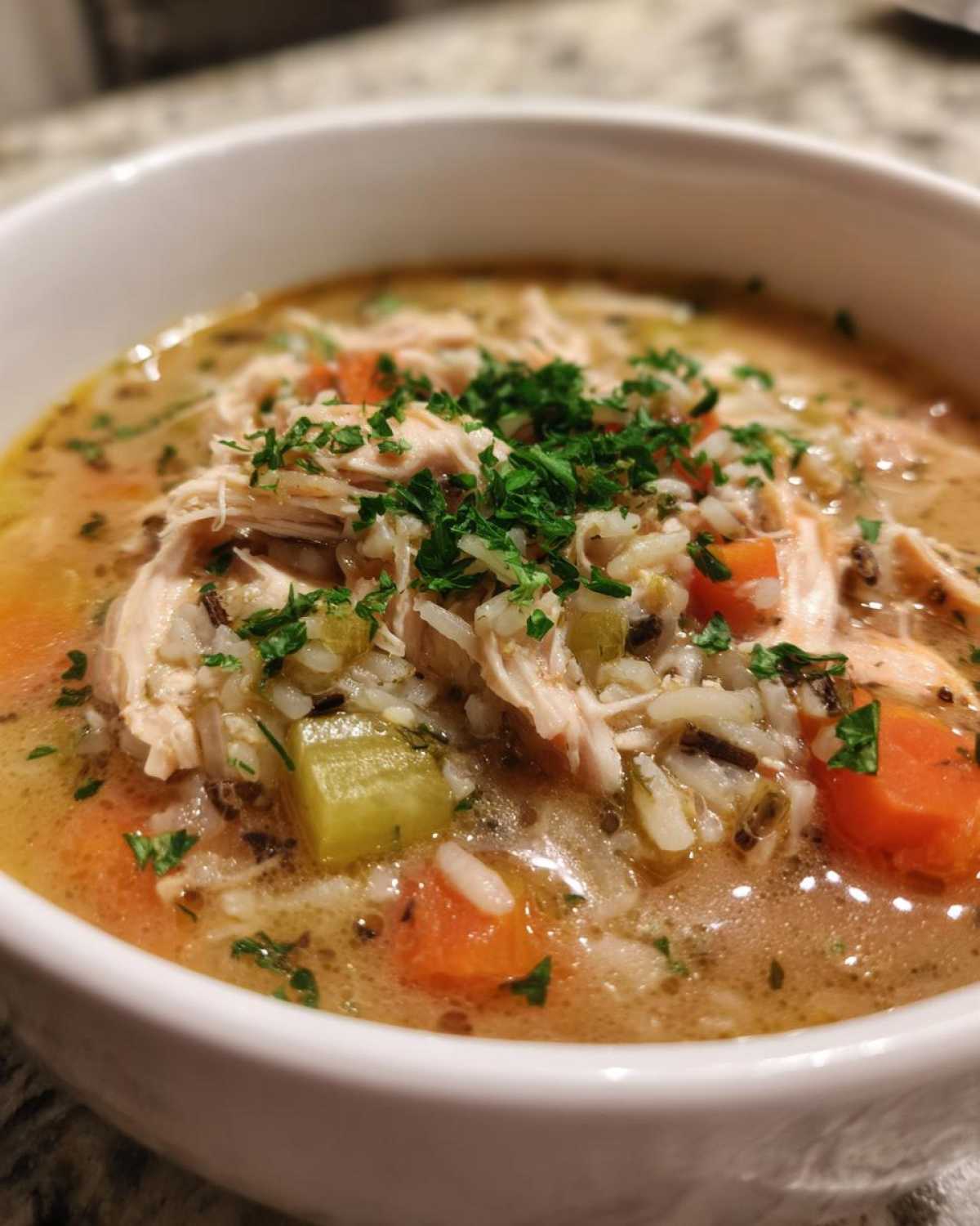 Turkey and Wild Rice Soup - detail 4