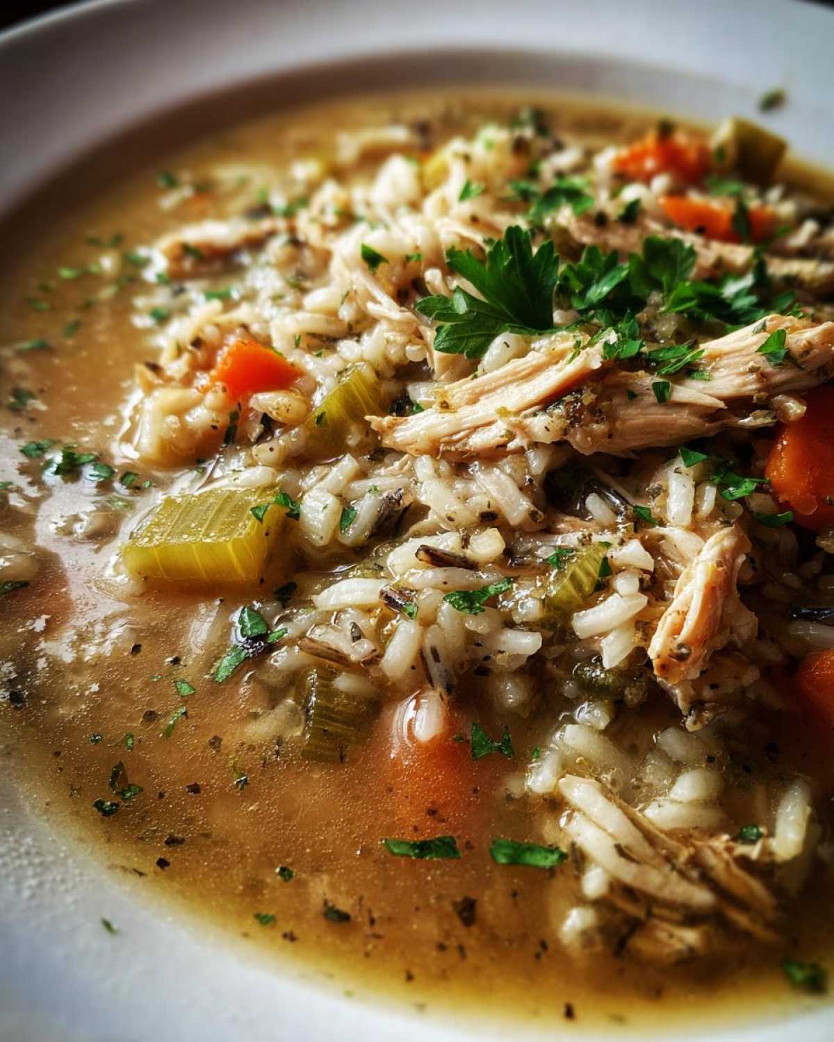 Turkey and Wild Rice Soup - detail 3
