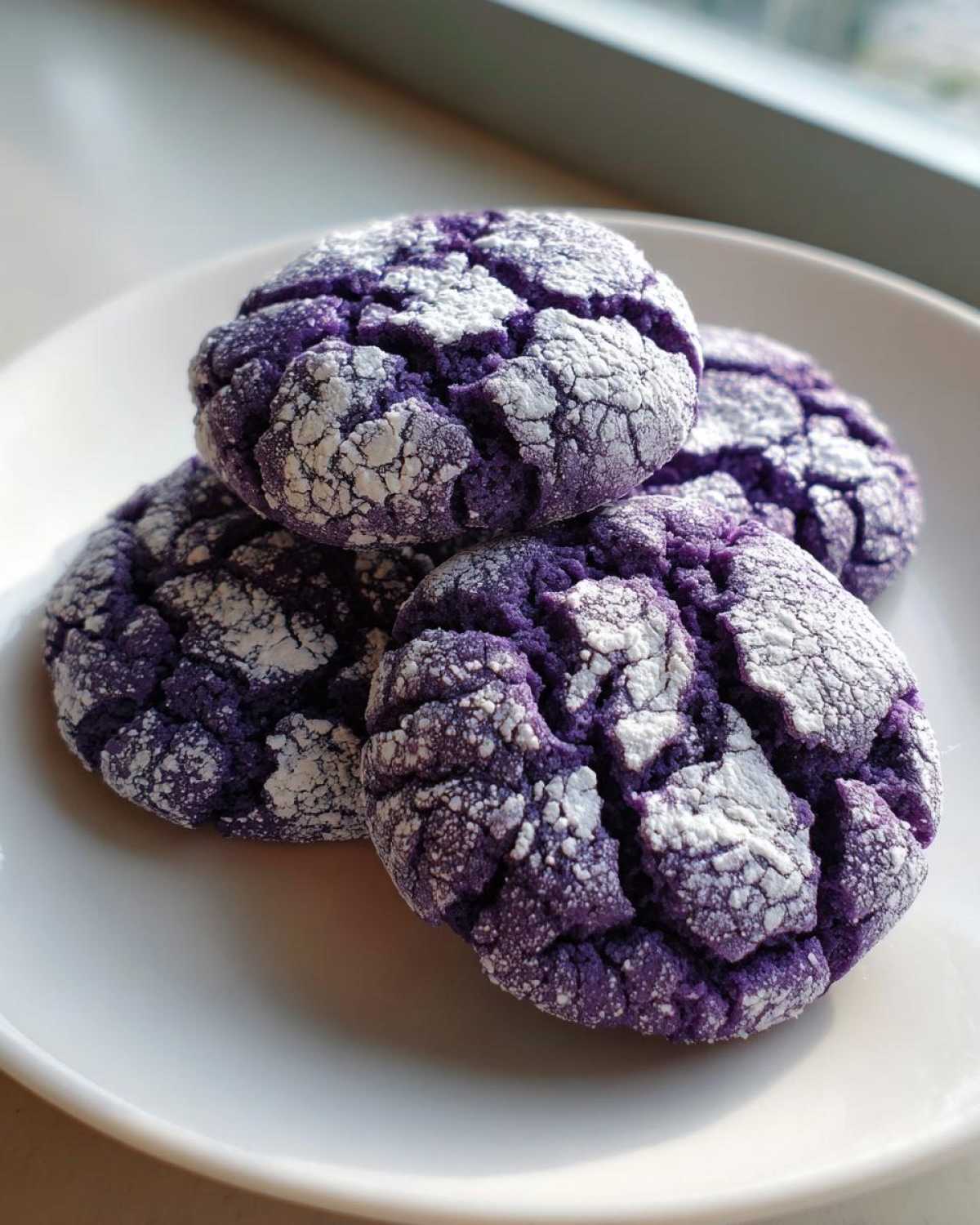 Ube Crinkle Cookies - detail 1