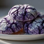 Ube Crinkle Cookies
