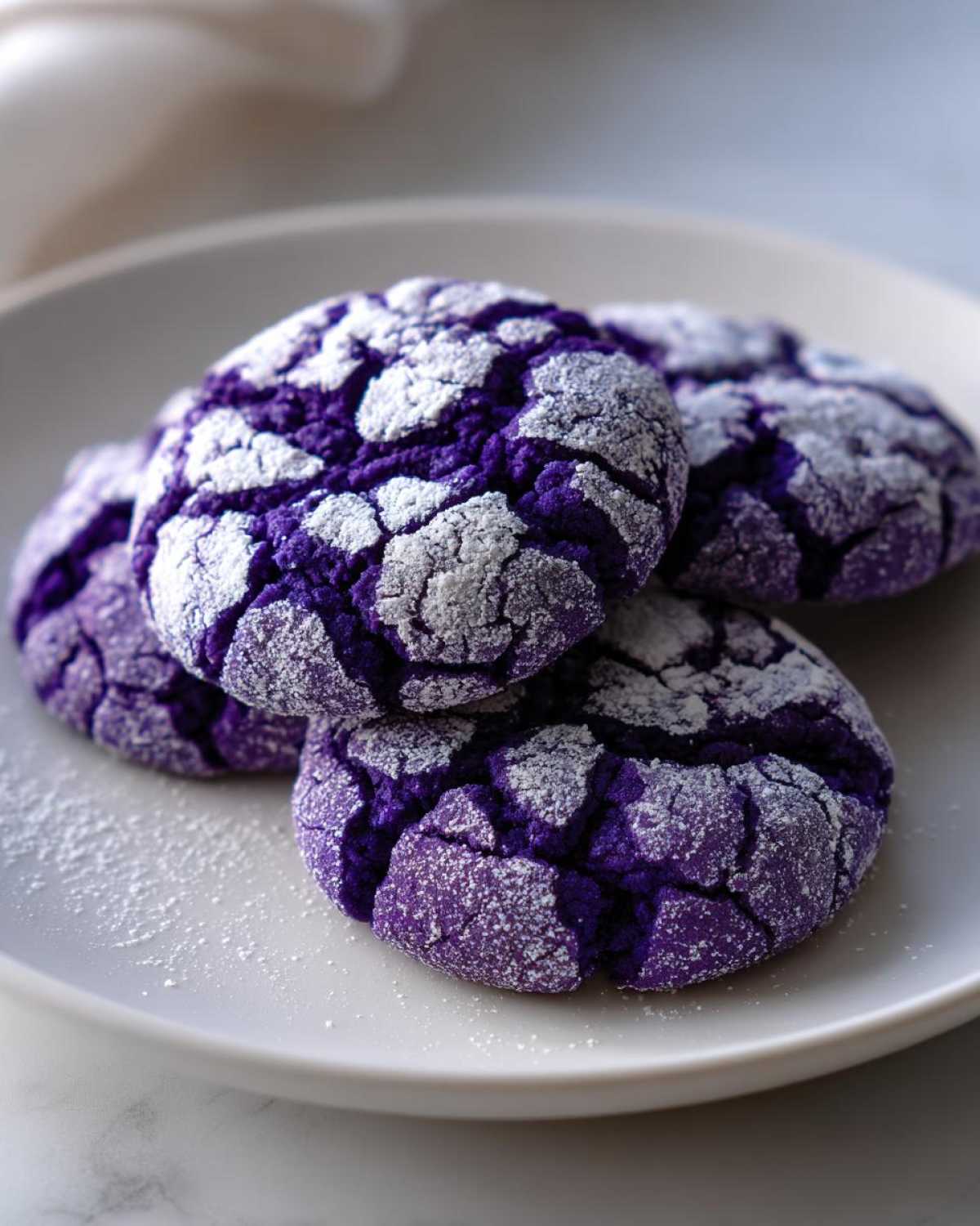 Ube Crinkle Cookies - detail 3