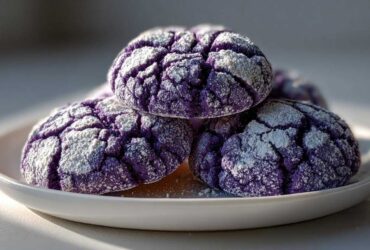 Ube Crinkle Cookies
