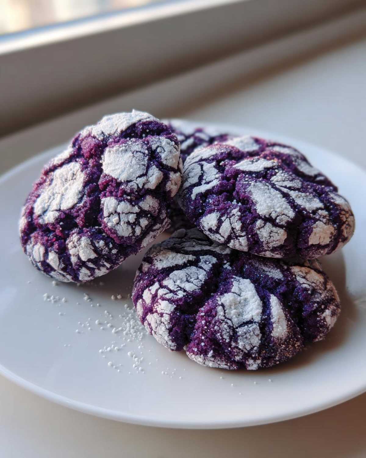 Ube Crinkle Cookies - detail 4