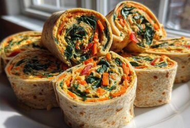 Veggie Hummus Pinwheels