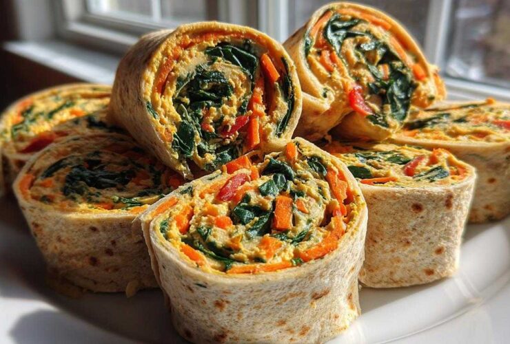 Veggie Hummus Pinwheels