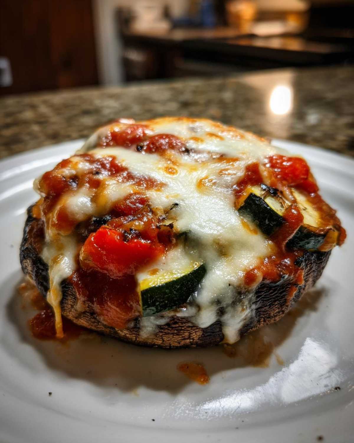 Veggie Stuffed Portobello Pizzas - detail 4
