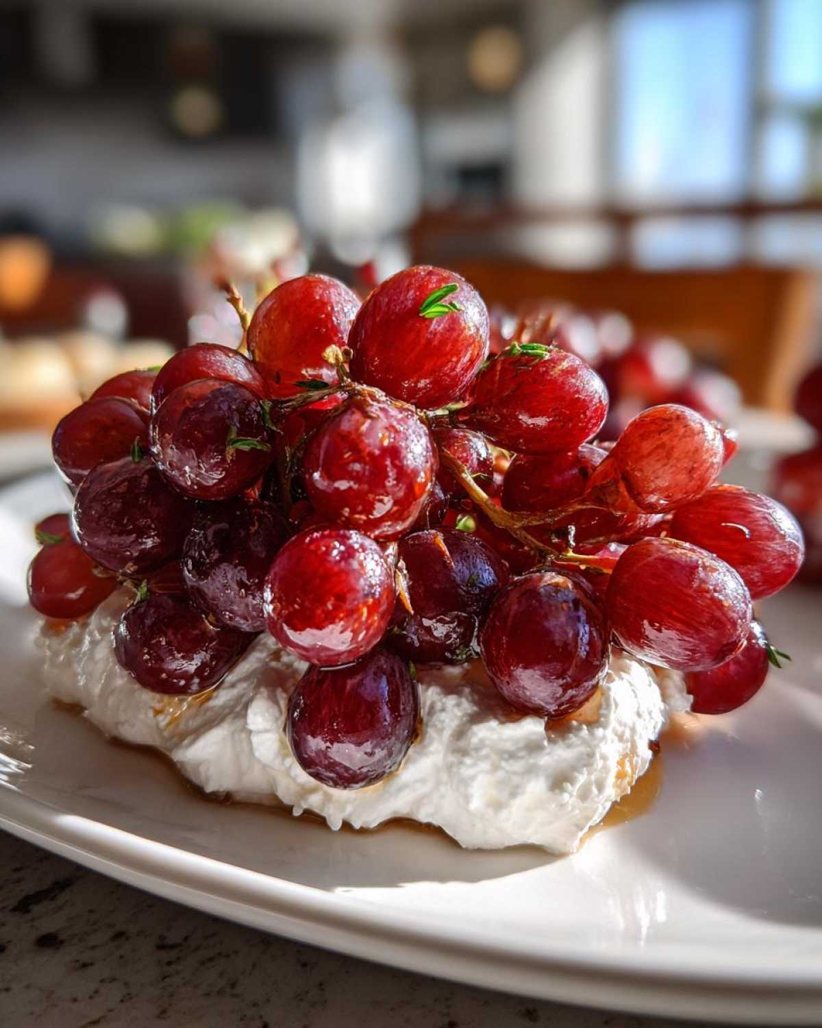Whipped Feta with Roasted Grapes - detail 3