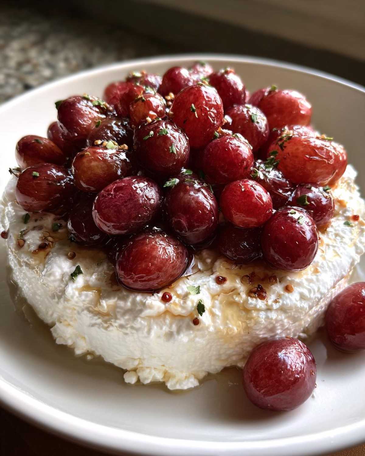 Whipped Feta with Roasted Grapes - detail 4