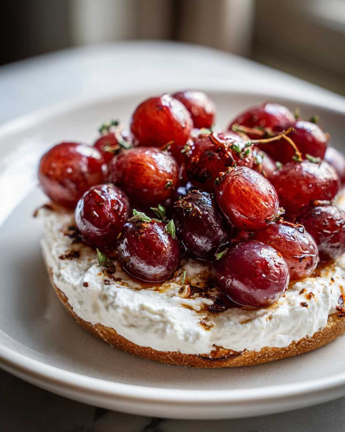 Whipped Feta with Roasted Grapes - detail 1