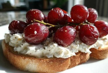 Whipped Feta with Roasted Grapes