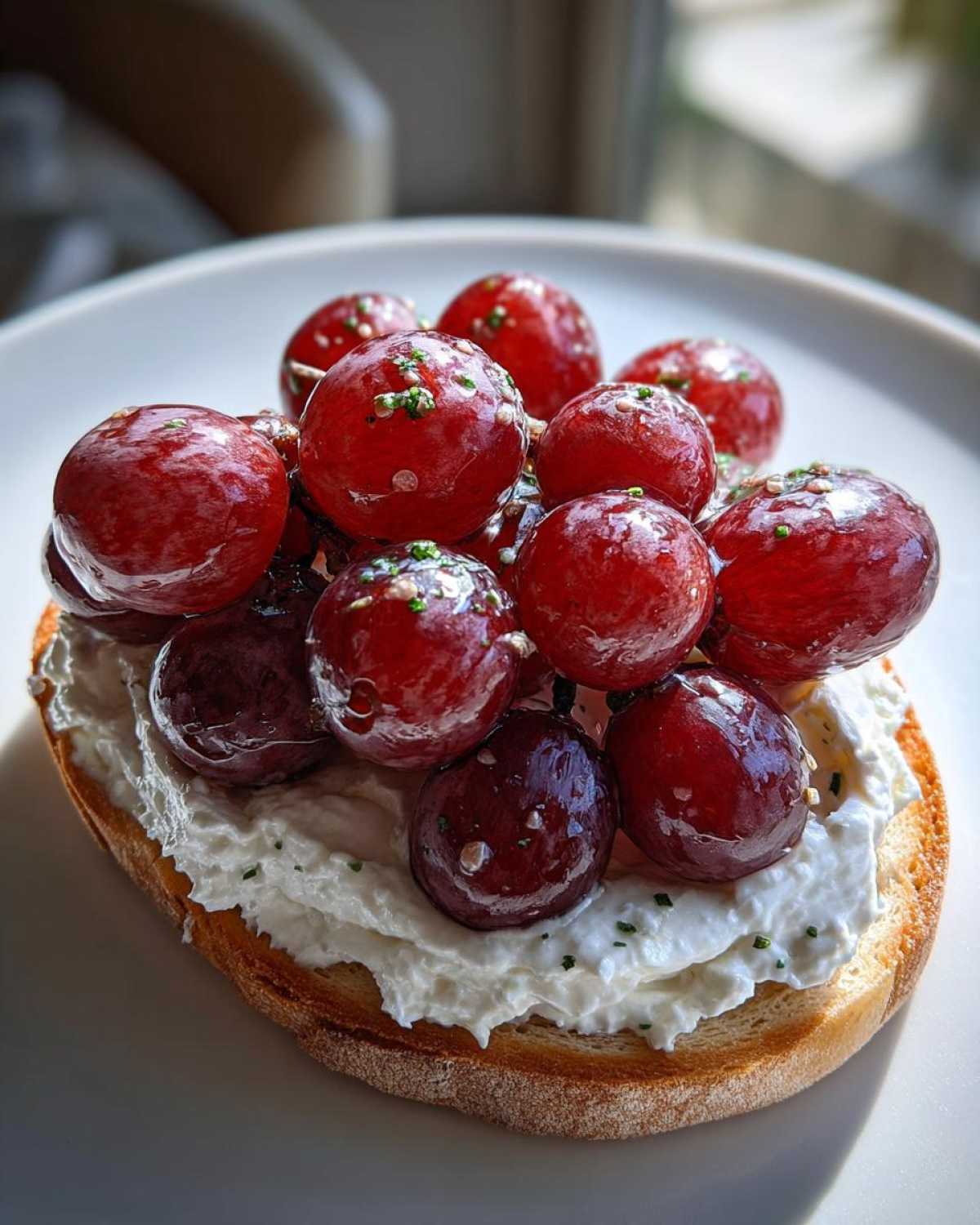 Whipped Feta with Roasted Grapes - detail 2