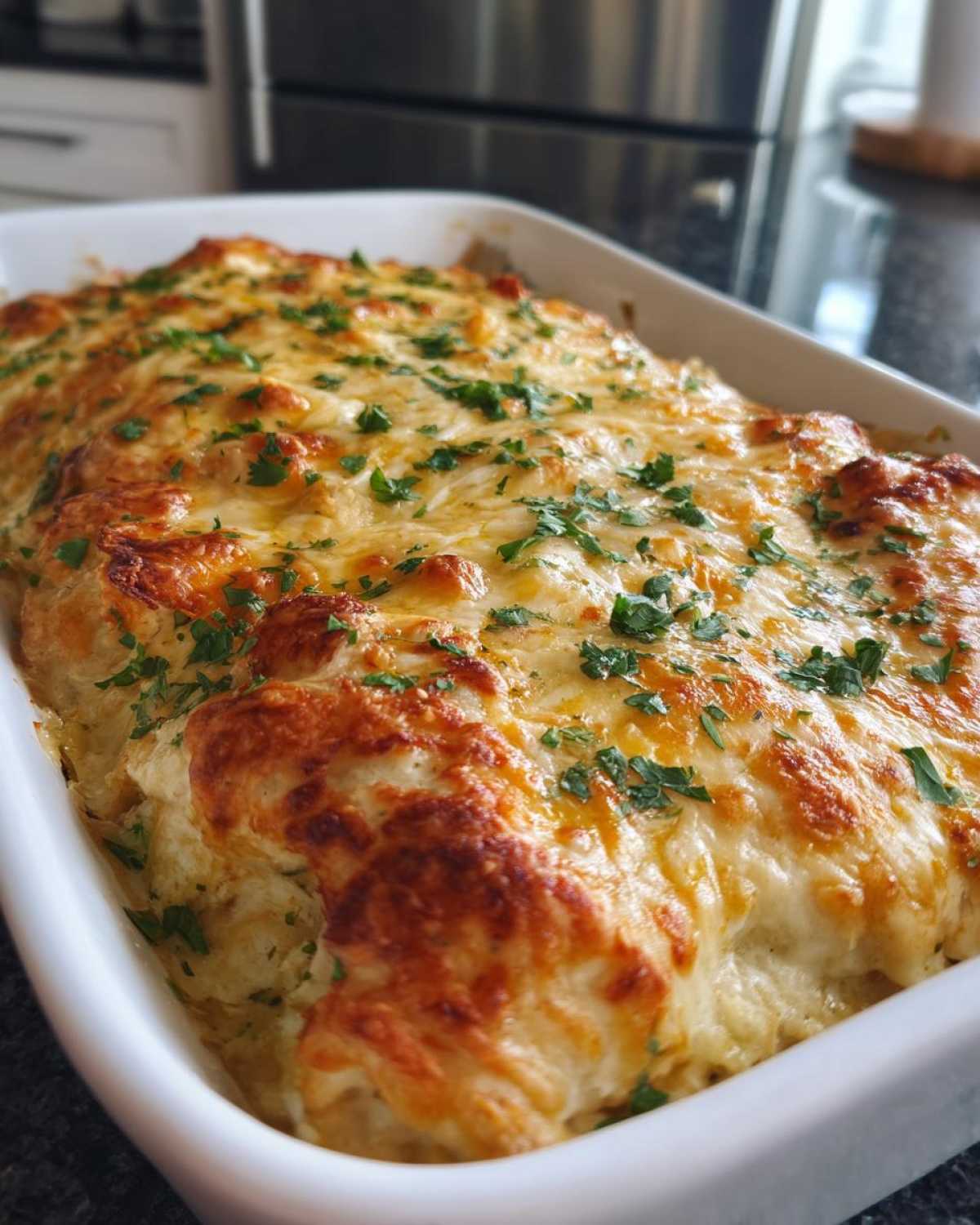 White Chicken Enchilada Bake - detail 3