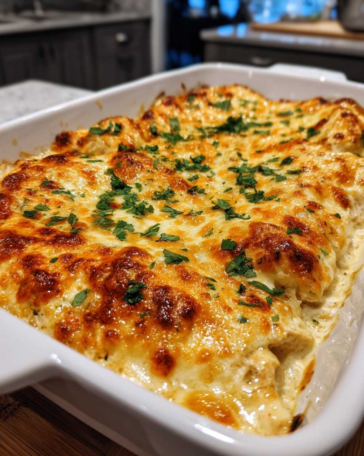 White Chicken Enchilada Bake - detail 2