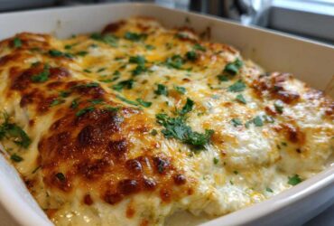 White Chicken Enchilada Bake
