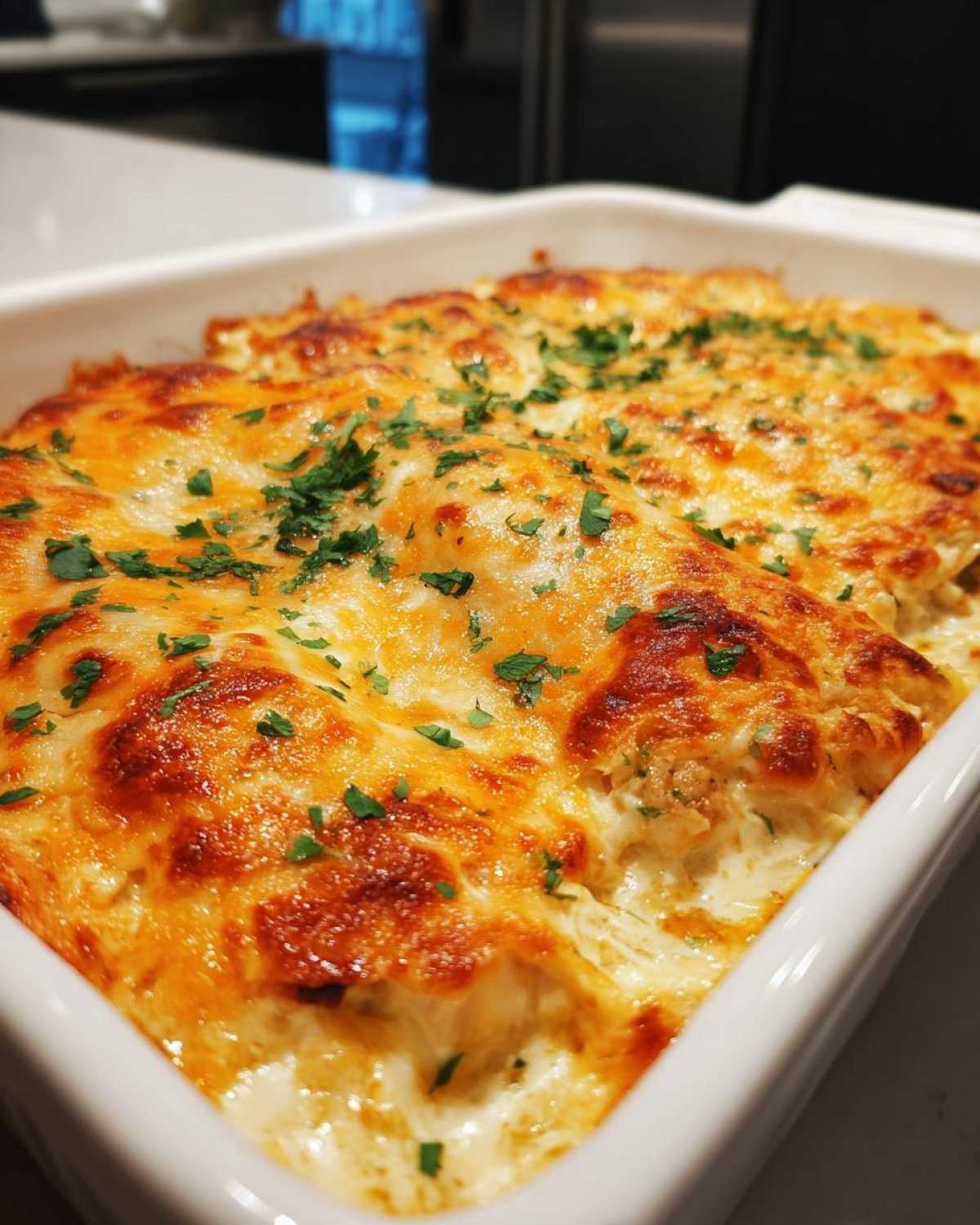 White Chicken Enchilada Bake - detail 4