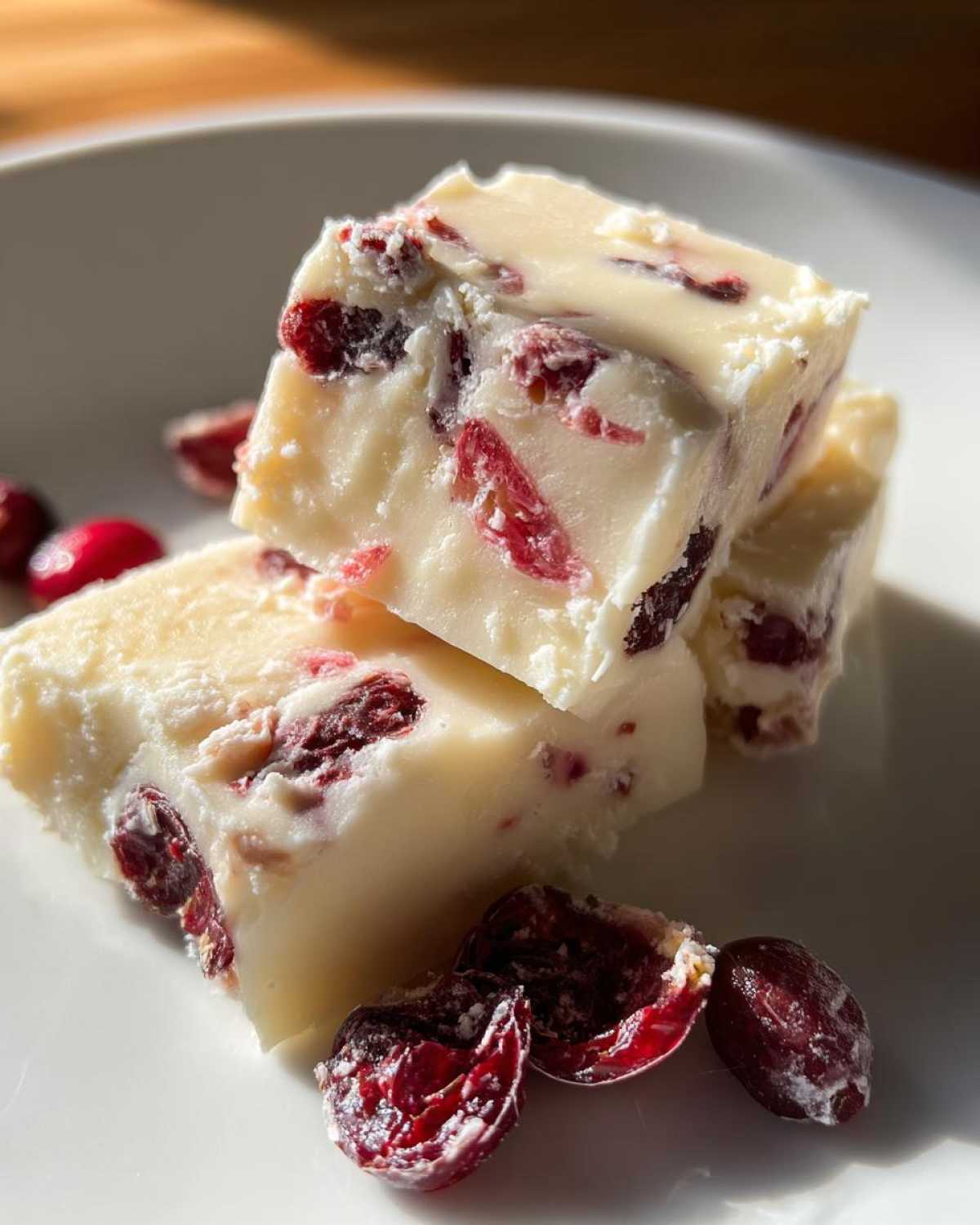White Chocolate Cranberry Fudge - detail 2
